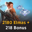 Free Fire 2180 Elmas + 218 Bonus