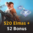 Free Fire 520 Elmas + 52 Bonus