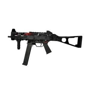 UMP-45 | Red Collision II (Battle-Scarred)